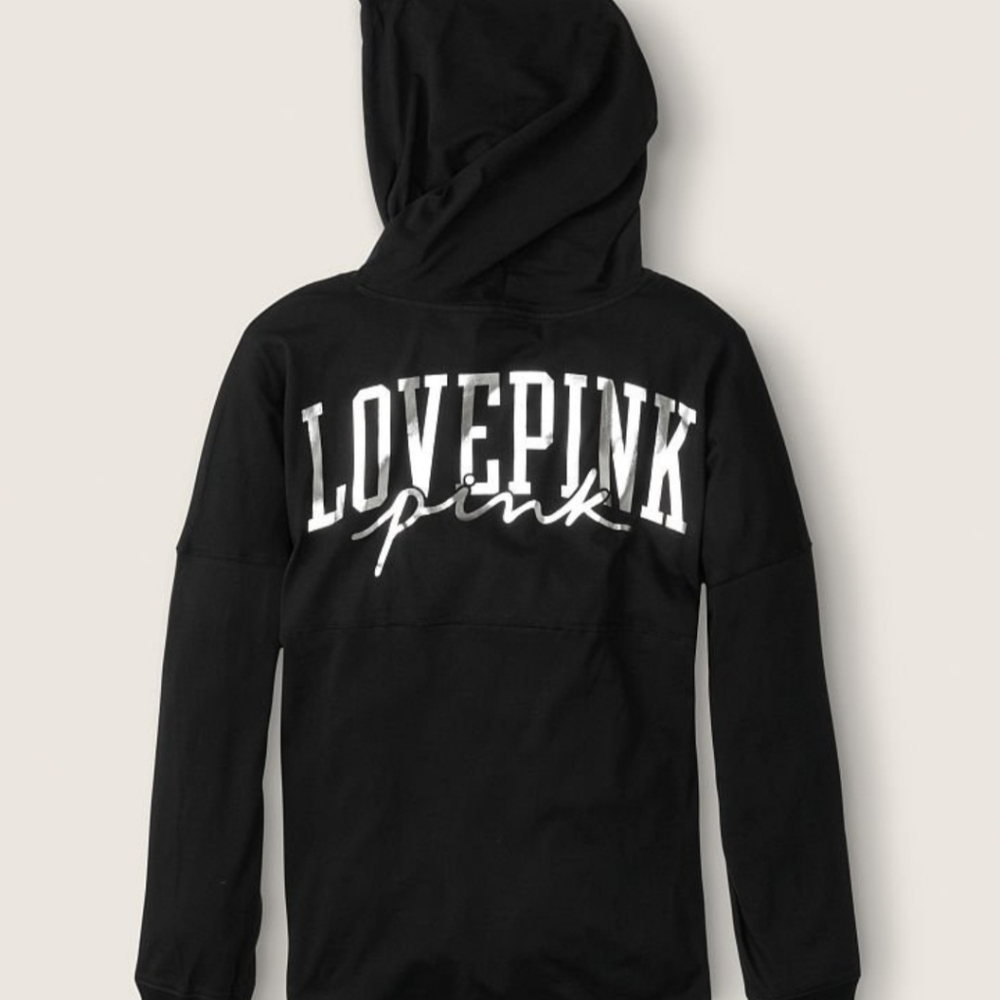 New Victorias Secret PINK Varsity Pullover tee hoodie